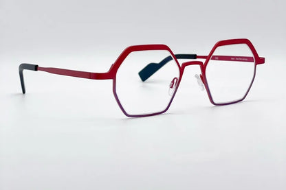 Theo Cheer Red Purple optical frames