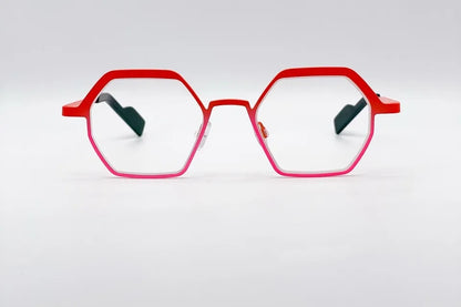 Theo Cheer Orangepink Optical Frames - Designer