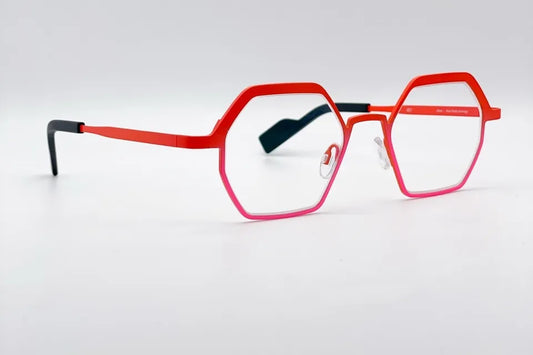 Theo Cheer Orange Pink optical glasses