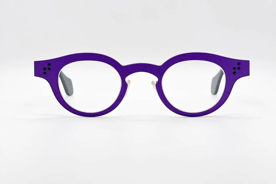 Theo Cinquante+Cinq Cinquante 350 Violet: Pure Titanium Glasses