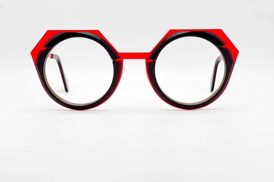 Theo Compositie1965 Compositions 8 Orangeblack: Statement Optical Glasses