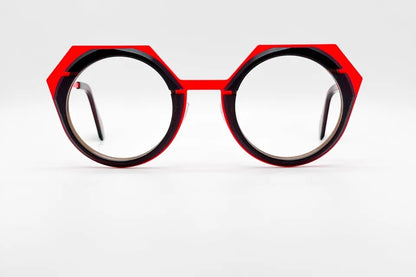 Theo Compositie1965 Compositions 8 Orangeblack: Statement Optical Glasses