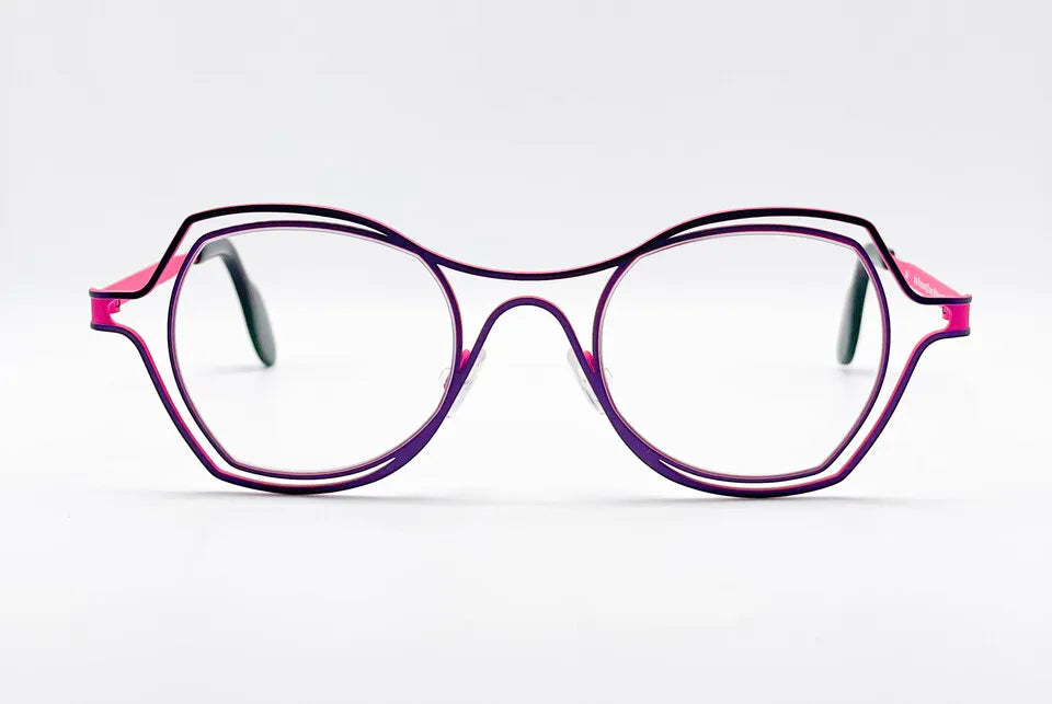 Theo Daytona: Pink Square Women's Optical Glasses