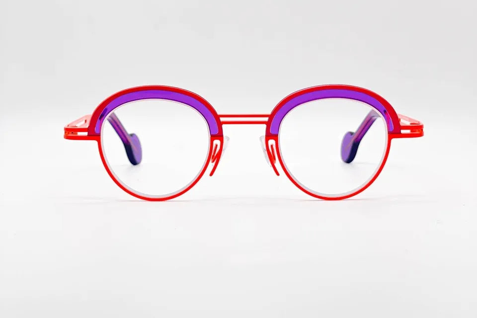 Theo Eyeliner Makeup 3005 Orangepurple: Bold Eyeliner-Style Glasses