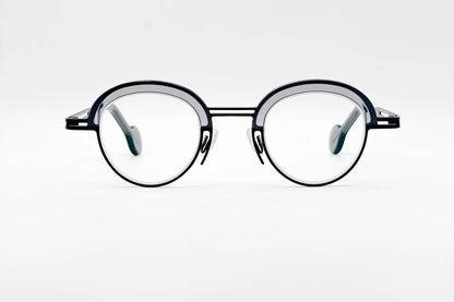 Theo Eyeliner Makeup 5 Grey: Squared Acetate Optical Frame