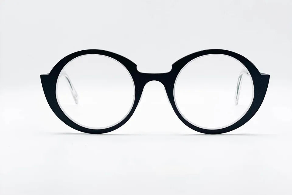 Theo Maintenant: Black Oversized Women's Optical Glasses