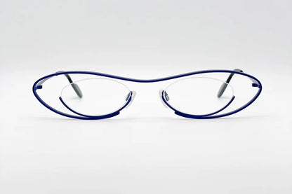 Theo Mamy 40 Purple: Comfortable Oval Acetate Glasses