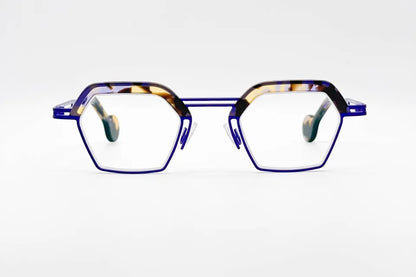 Theo Mascara Makeup 304 Purpletortoise: Square Acetate Glasses