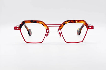 Theo Mascara Makeup 36 Tortoisered: Angular Acetate Statement Frame