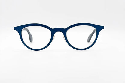 Theo Mille+21 Mille 412 Blue: Ultra-Light Rectangular Titanium Frame