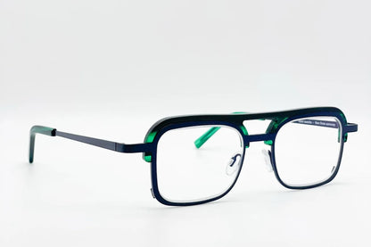 Theo Mintmatcha Toppings 18 Blue optical frames front view