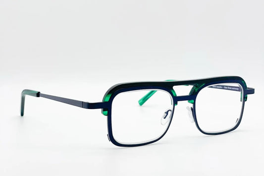 Theo Mintmatcha Toppings 18 Blue optical frames front view