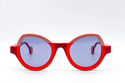 Theo Modernisme Red Pink Sunglasses