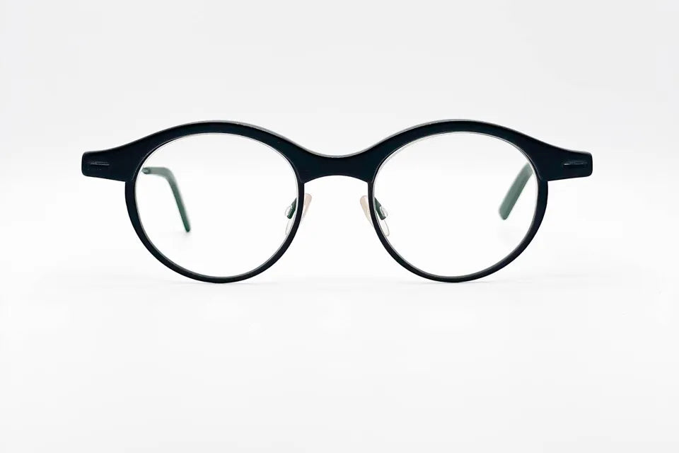 Theo Ovy Potatoesacetate 001 Black: Smooth Rounded Acetate Glasses