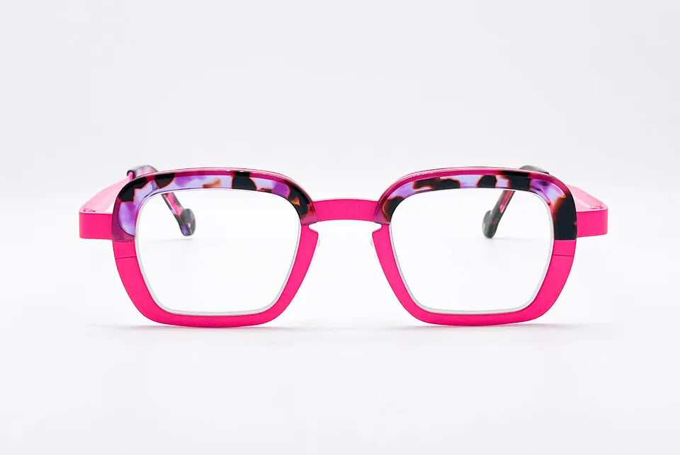 Theo Balloons: Pink Rectangular Unisex Optical Glasses