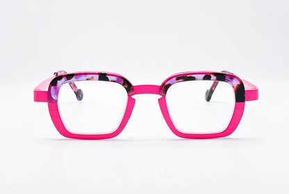 Theo Balloons: Pink Rectangular Unisex Optical Glasses