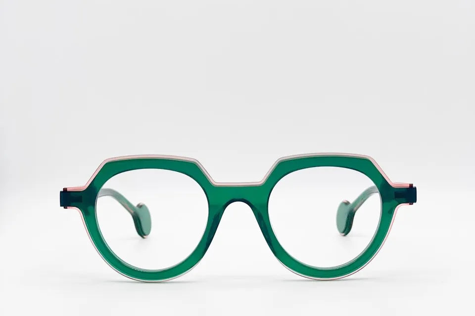 Theo Pattex 16 Opalgreen Trans  | Luxury Belgian Optical Frames