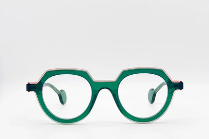 Theo Pattex 16 Opalgreen Trans  | Luxury Belgian Optical Frames