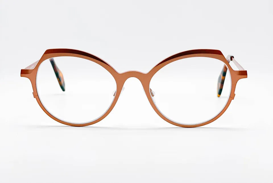 Theo Pendeloque: Gold Oversized Women's Optical Glasses