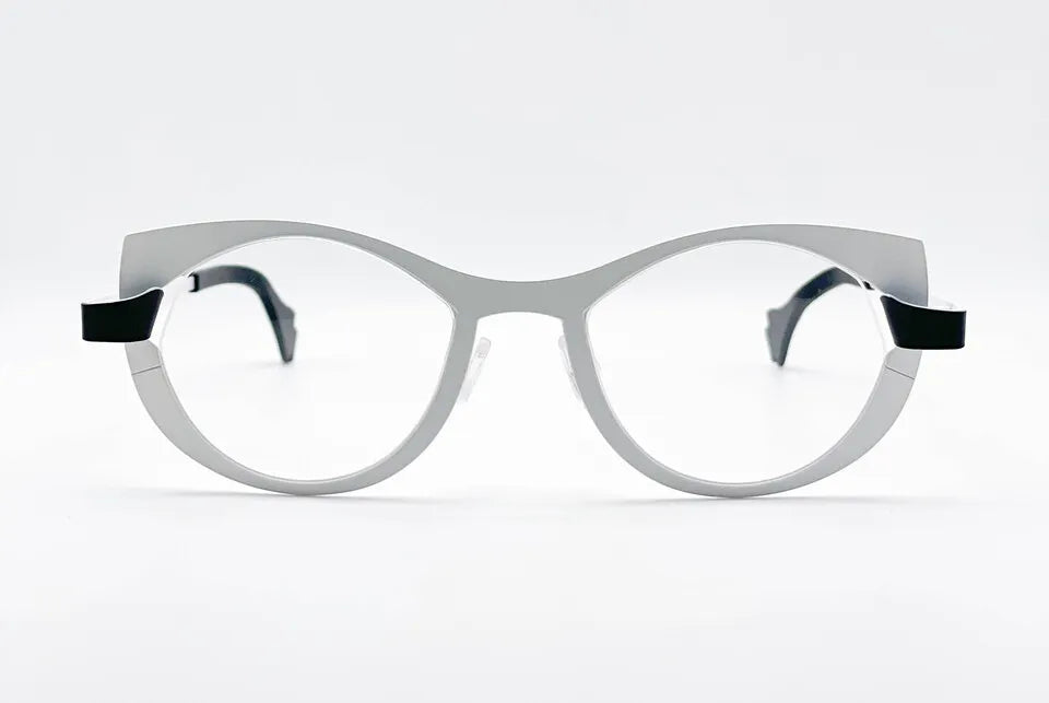 Theo Plooi: Black Cat-Eye Women's Optical Glasses