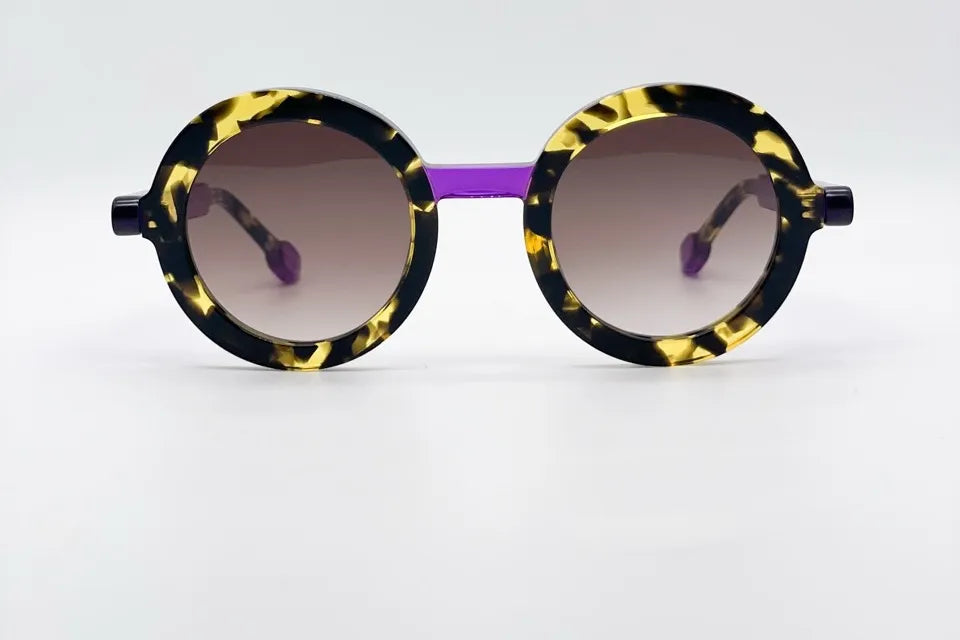 Theo Popsi Yellowpurple Cat-Eye Sunglasses