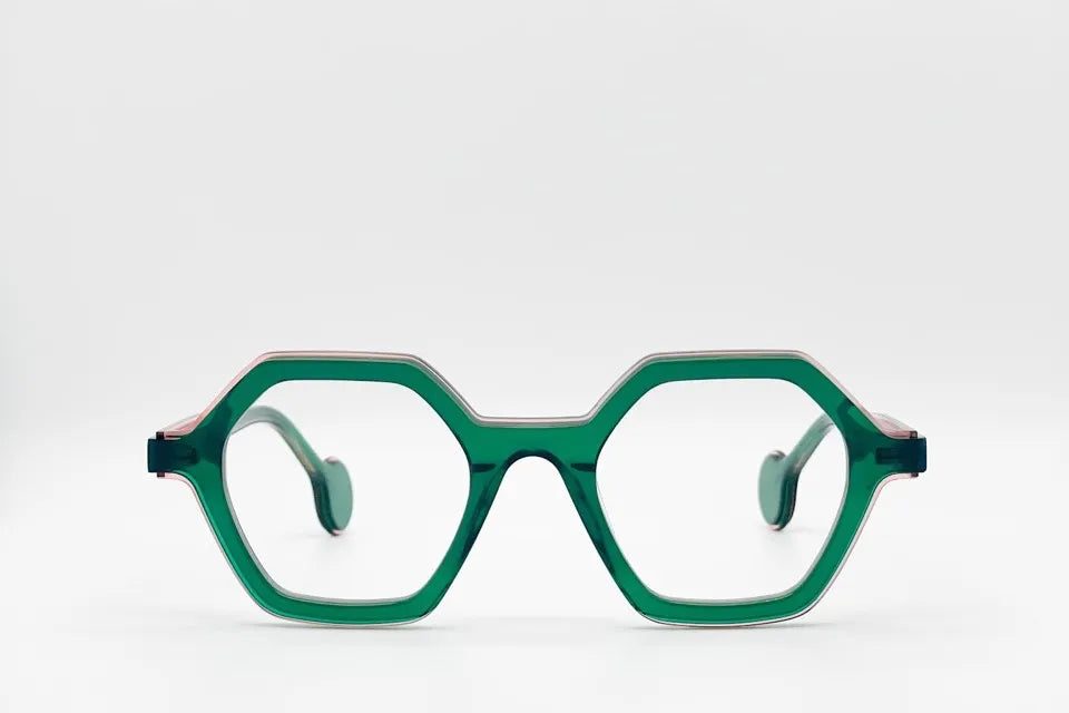 Theo Pritt 016 Greenorange | Luxury Belgian Optical Frames