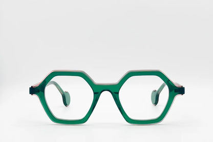 Theo Pritt 016 Greenorange | Luxury Belgian Optical Frames