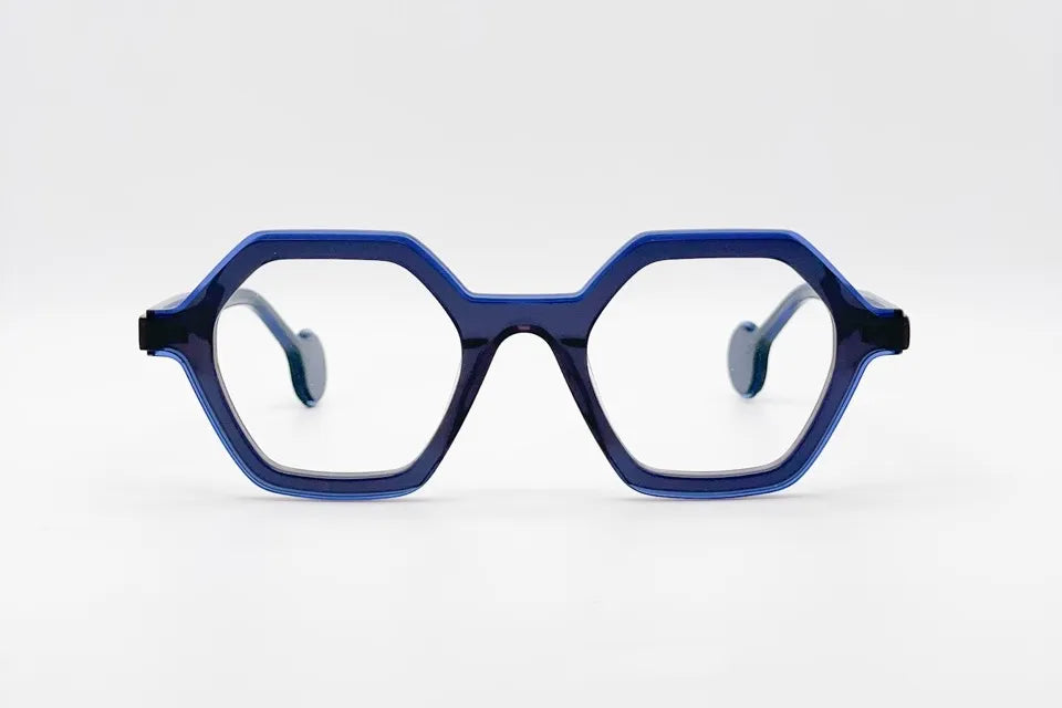 Theo Pritt 017 Goldenblue | Luxury Belgian Optical Frames