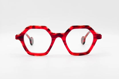 Theo Pritt 033 Redjellybrown | Luxury Belgian Optical Frames