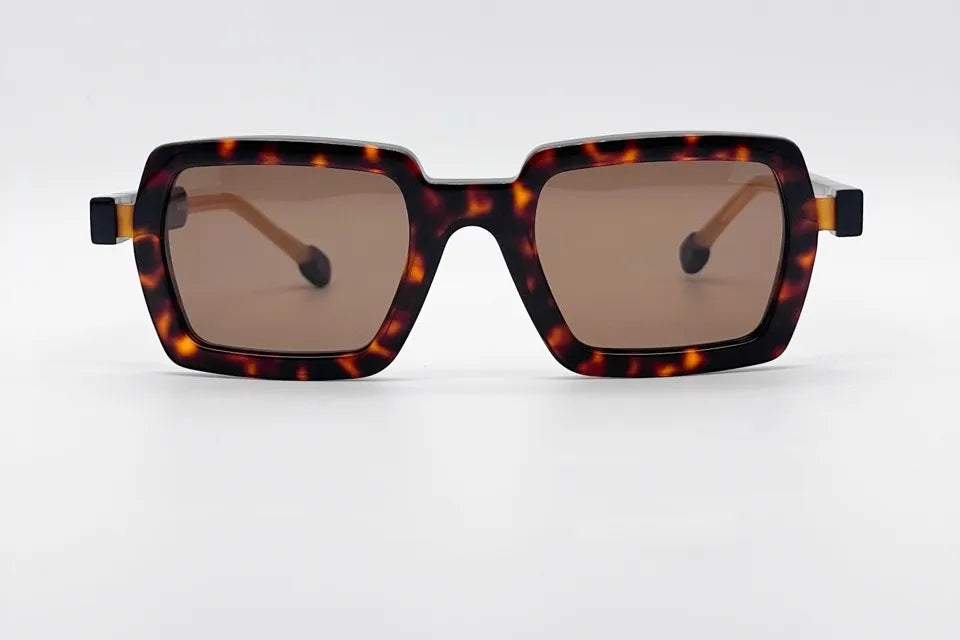 Theo Pulley Brownorange Designer Sunglasses