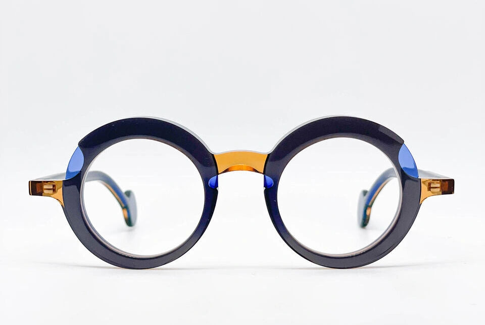 Theo Sara Blue Yellow Optical | Blue | Frame Round