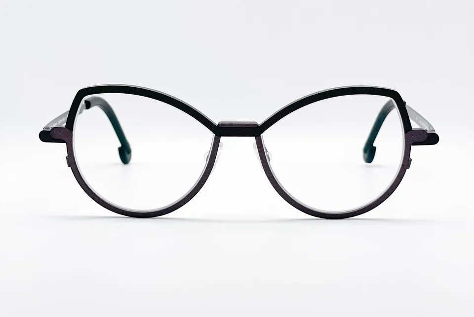 Theo Neon: Brown Oversized Women's Optical Glasses