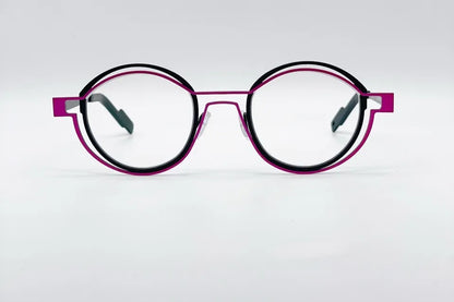 Theo Tracing Pinkblack Optical Glasses