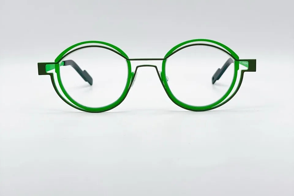 Theo Tracing Green Optical Frames - Handmade