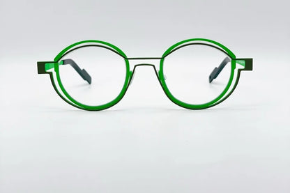 Theo Tracing Green Optical Frames - Handmade